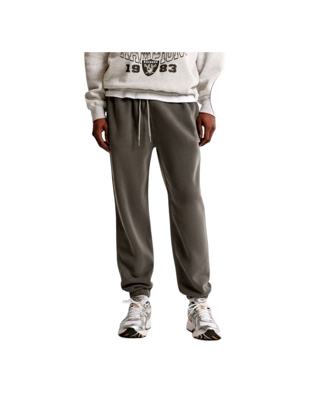 Abercrombie & Fitch Essential Soft Fleece Sweatpant Women Gray Jogger XS - Picture 3 of 11
